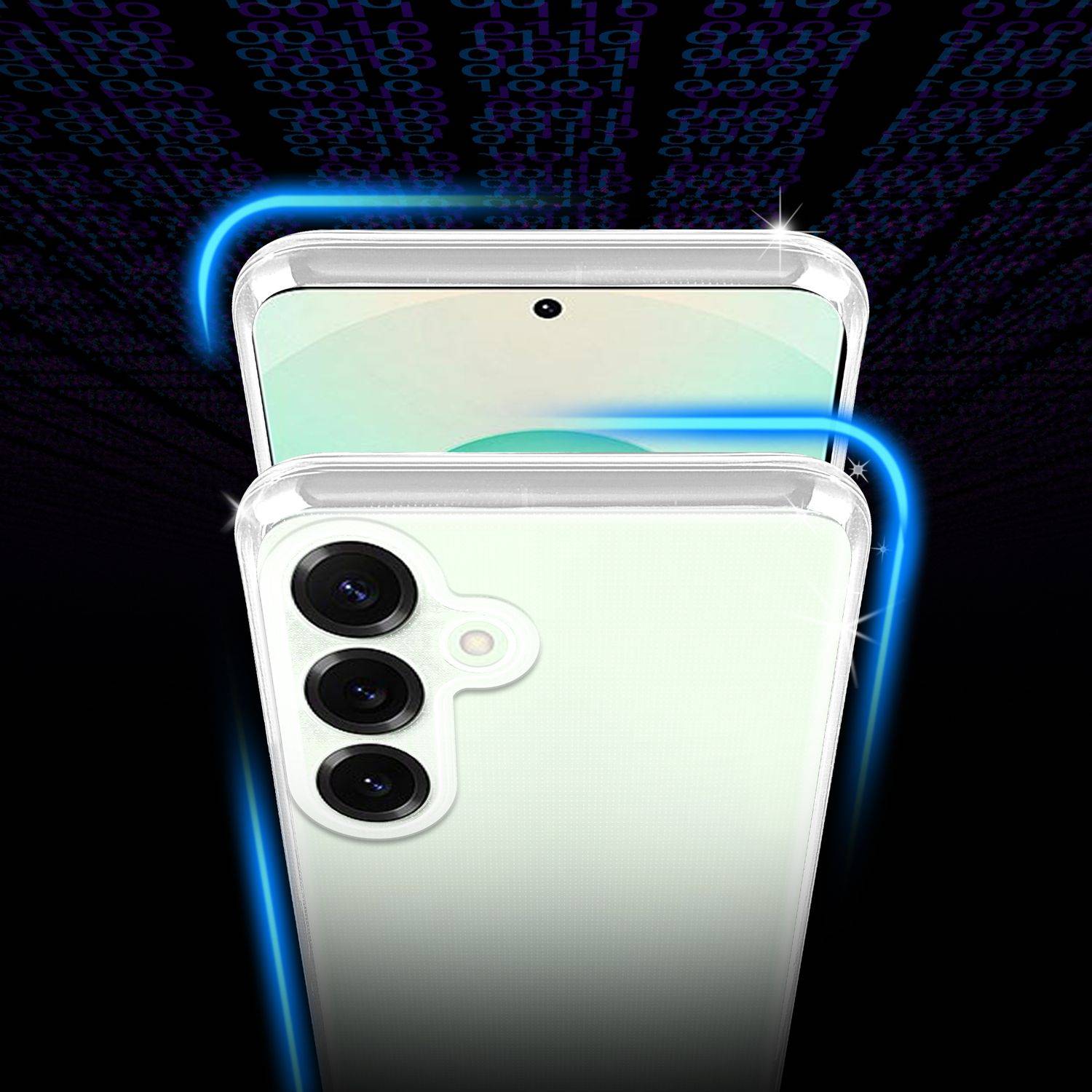 Cadorabo Hülle für Samsung Galaxy S25 Plus Schutz Hülle in Transparent Schutzhülle TPU Silikon Cover Etui Case-2