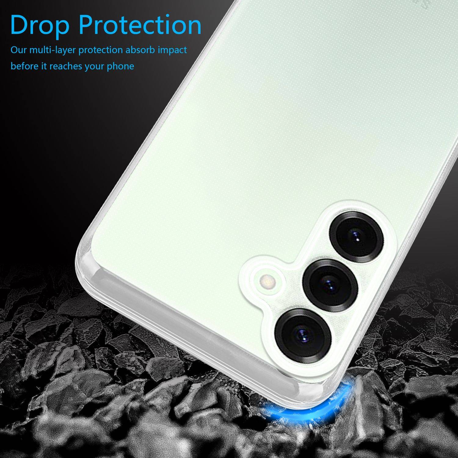 Cadorabo Hülle für Samsung Galaxy S25 Plus Schutz Hülle in Transparent Schutzhülle TPU Silikon Cover Etui Case-3