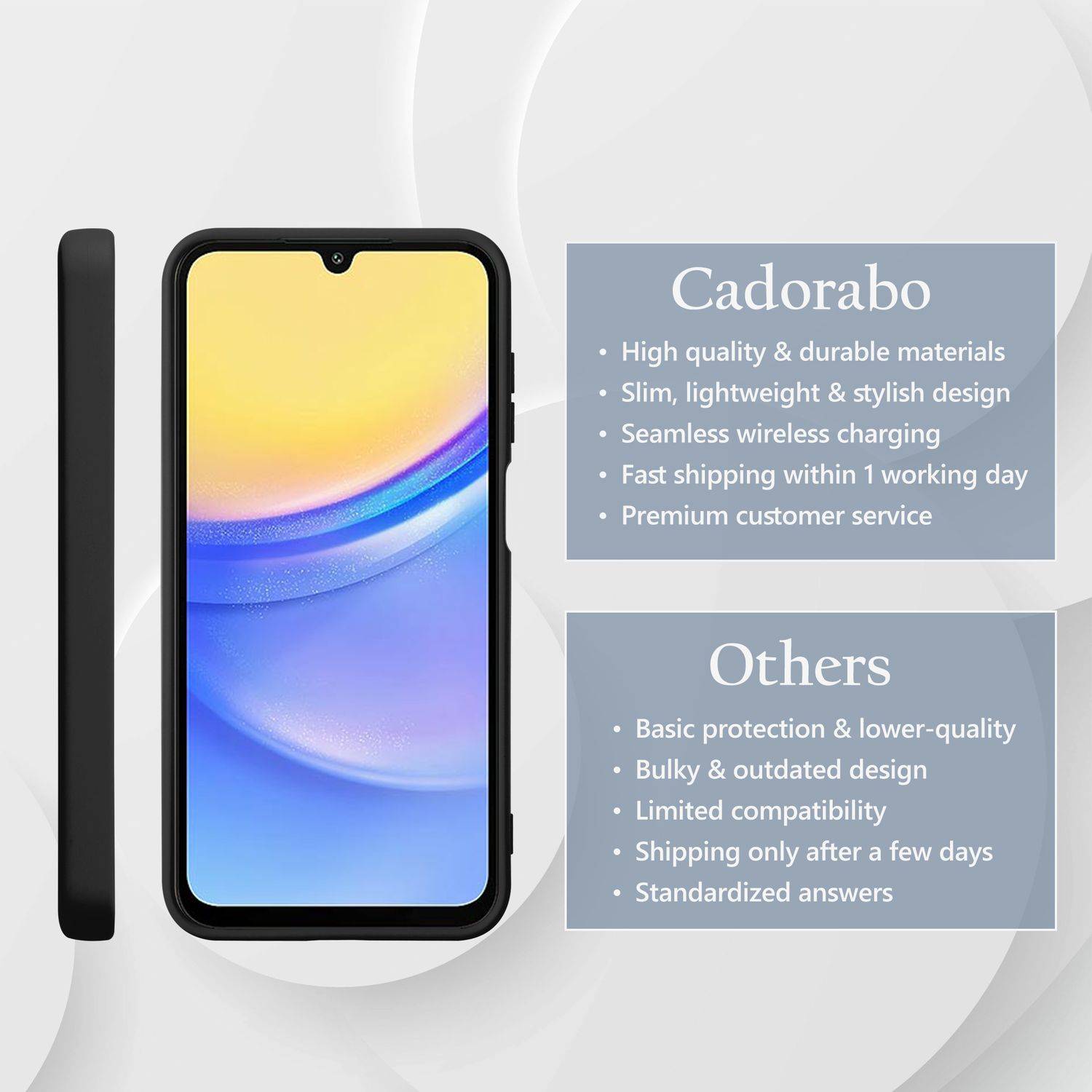 Cadorabo Schutzhülle für Samsung Galaxy A16 Hülle in Schwarz Handyhülle Case Cover TPU Etui-2