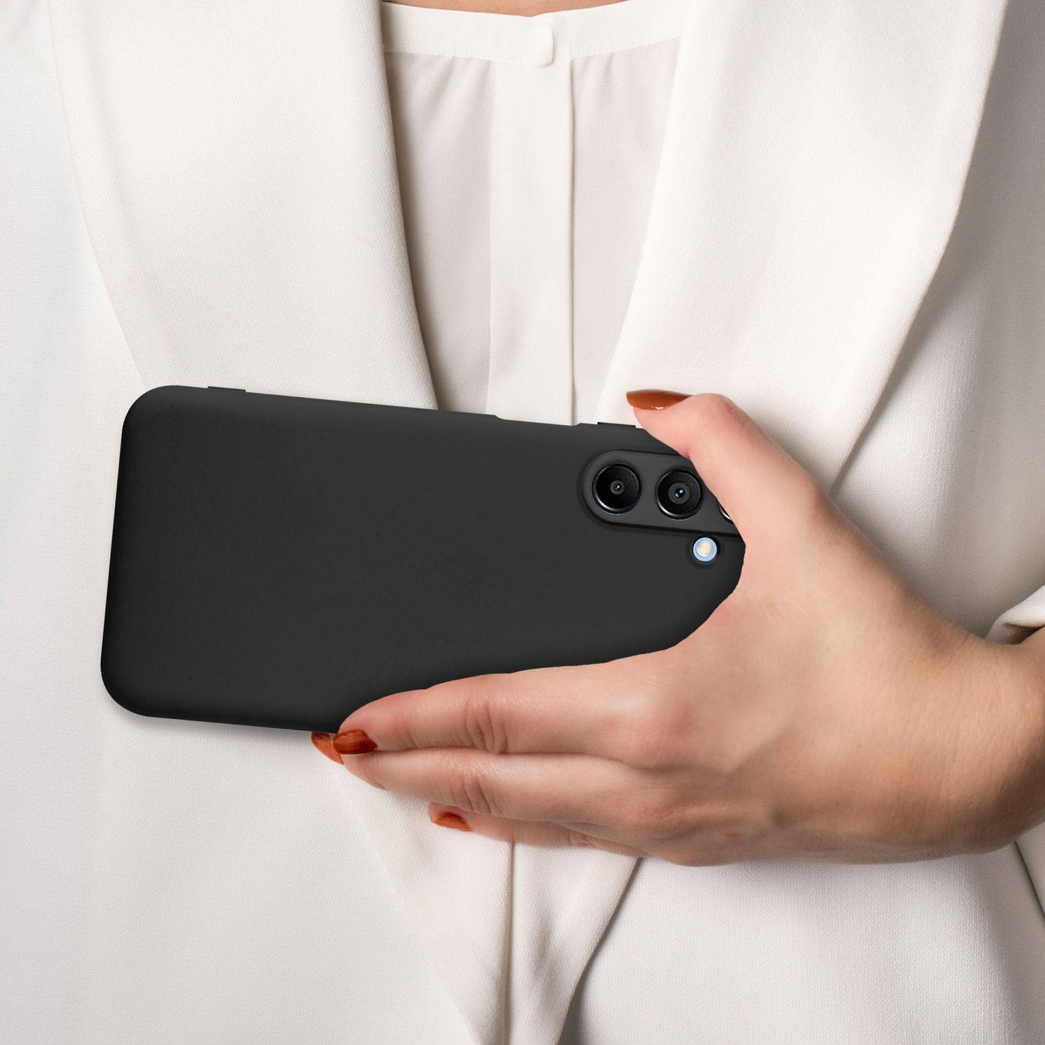 Cadorabo Schutzhülle für Samsung Galaxy A16 Hülle in Schwarz Handyhülle Case Cover TPU Etui-4