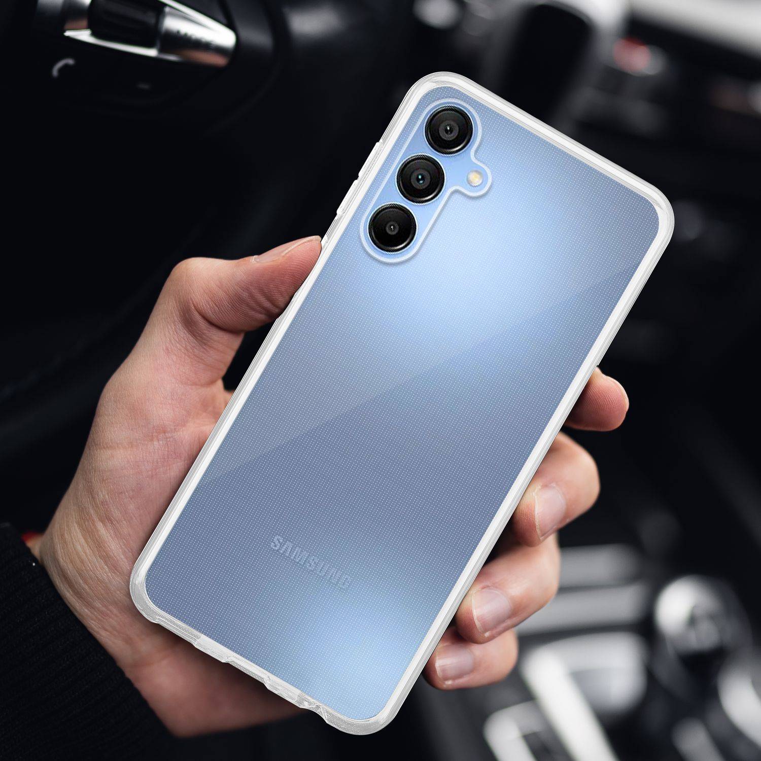 Cadorabo Hülle für Samsung Galaxy A16 Schutz Hülle in Transparent Schutzhülle TPU Silikon Cover Etui Case-4