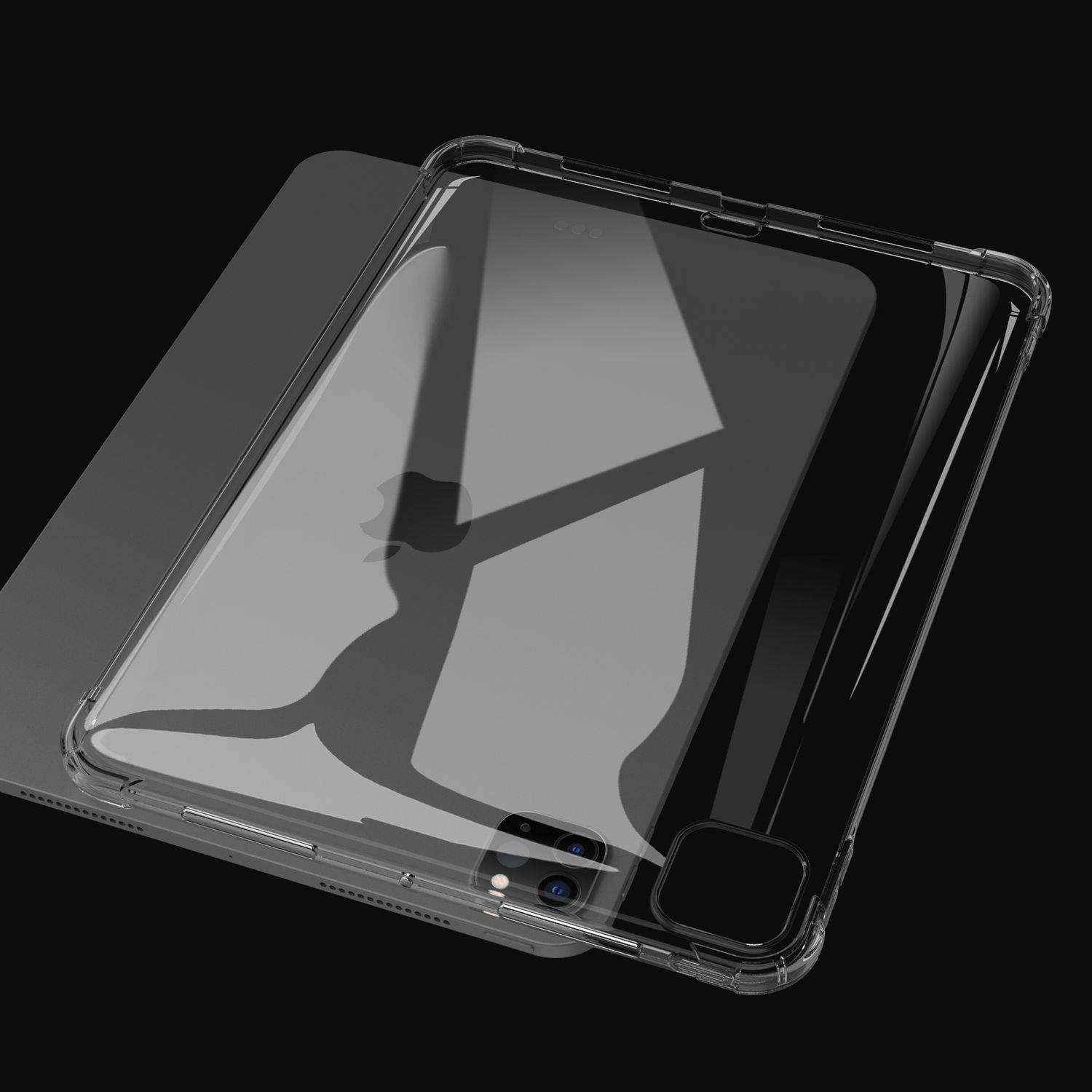 Cadorabo Hülle für Apple iPad 11 Pro 2024 Schutz Hülle in Transparent Schutzhülle TPU Silikon Cover Etui Case-2