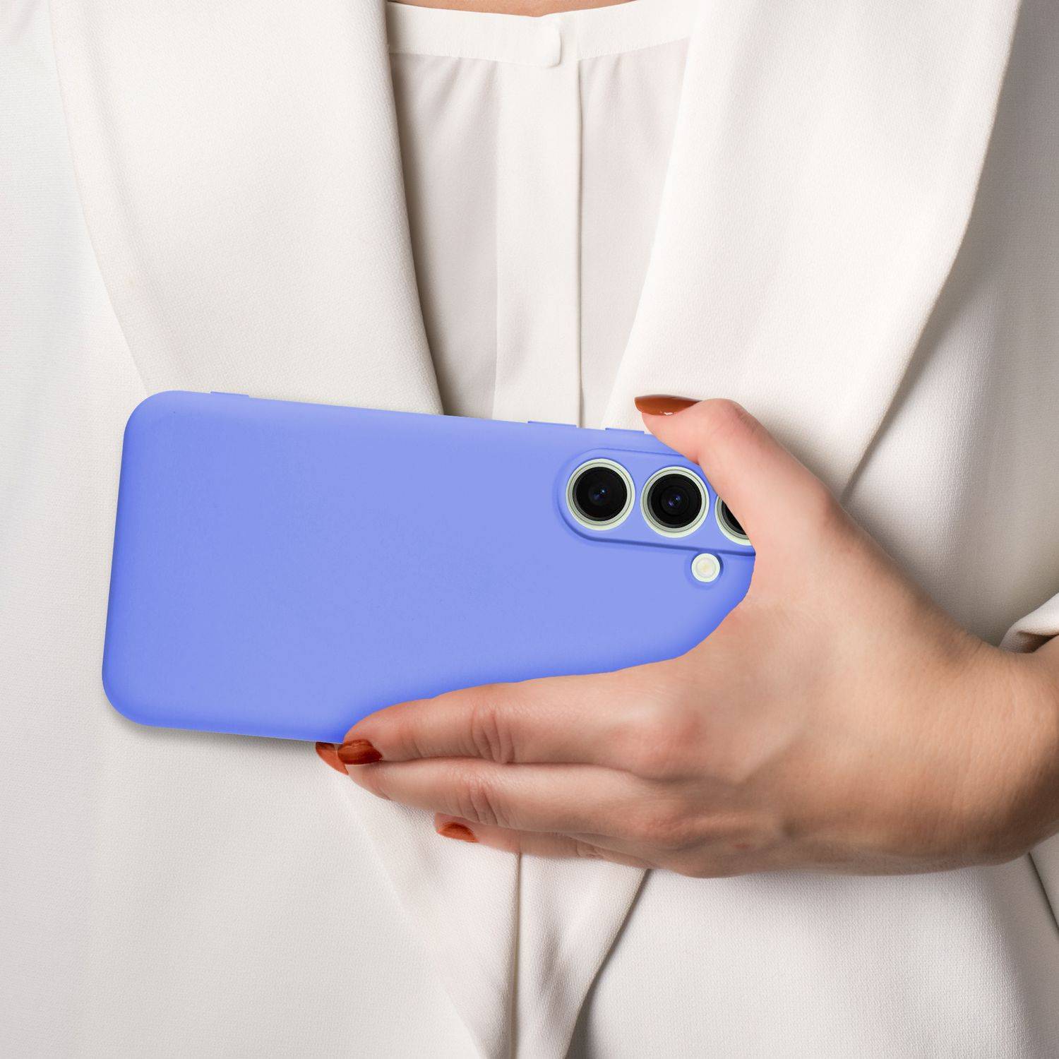Cadorabo Schutzhülle für Samsung Galaxy S24 FE Hülle in Lila Handyhülle Case Cover TPU Etui-4