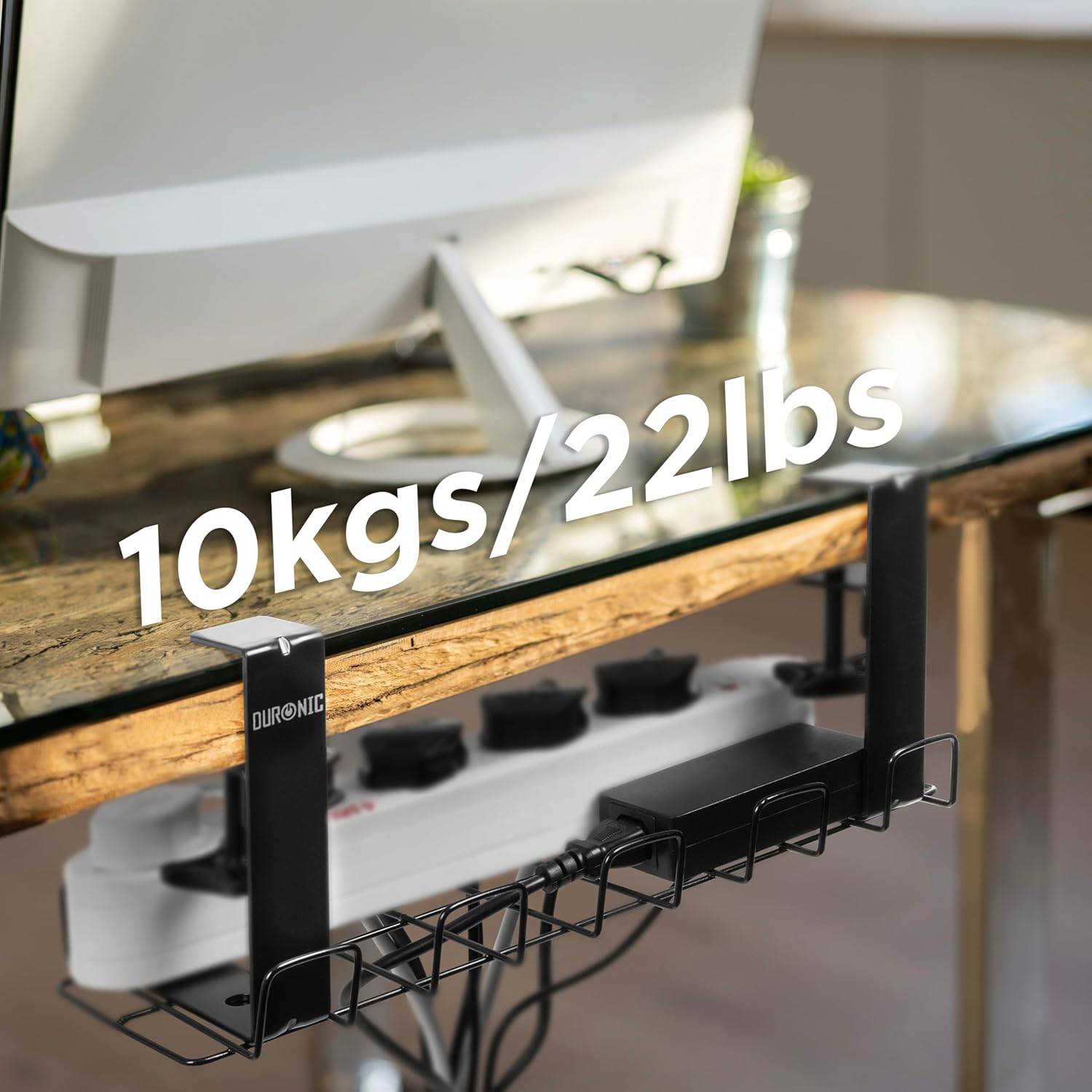 Duronic CMH2 Kabelkanal Schreibtisch, Kabelmanagement, Kabelrinne Büro-2