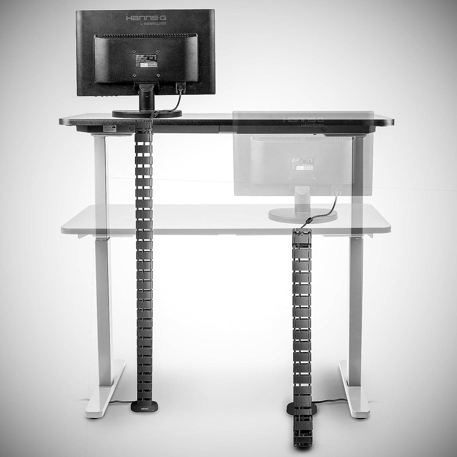 Duronic CM1DM BK Kabelkanal Kabelmanagement Schreibtisch Kabel Organizer-2