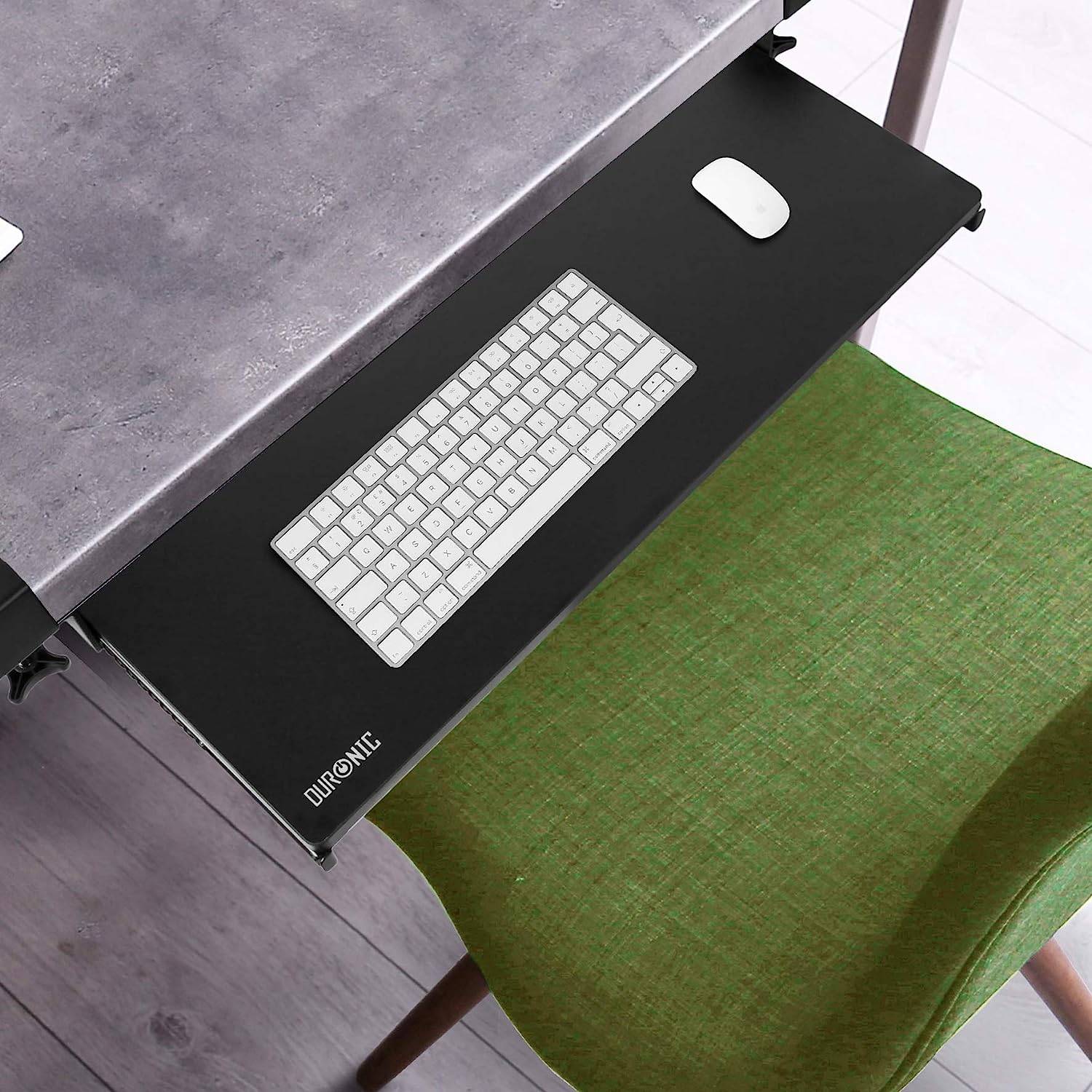 Duronic DKTPX2 Tastaturablage ergonomisch Schreibtisch Schublade ausziehbar-1