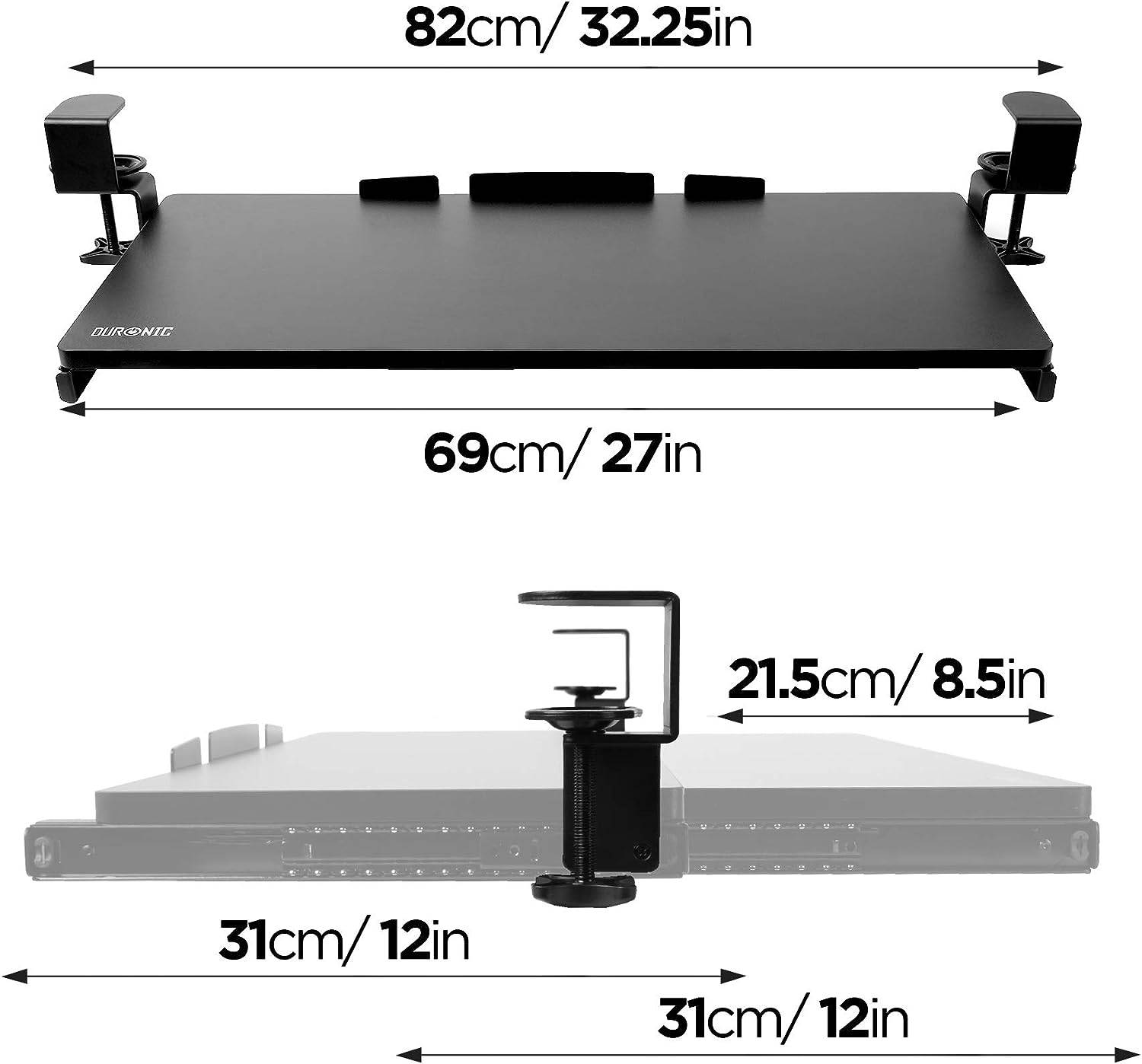 Duronic DKTPX2 Tastaturablage ergonomisch Schreibtisch Schublade ausziehbar-2