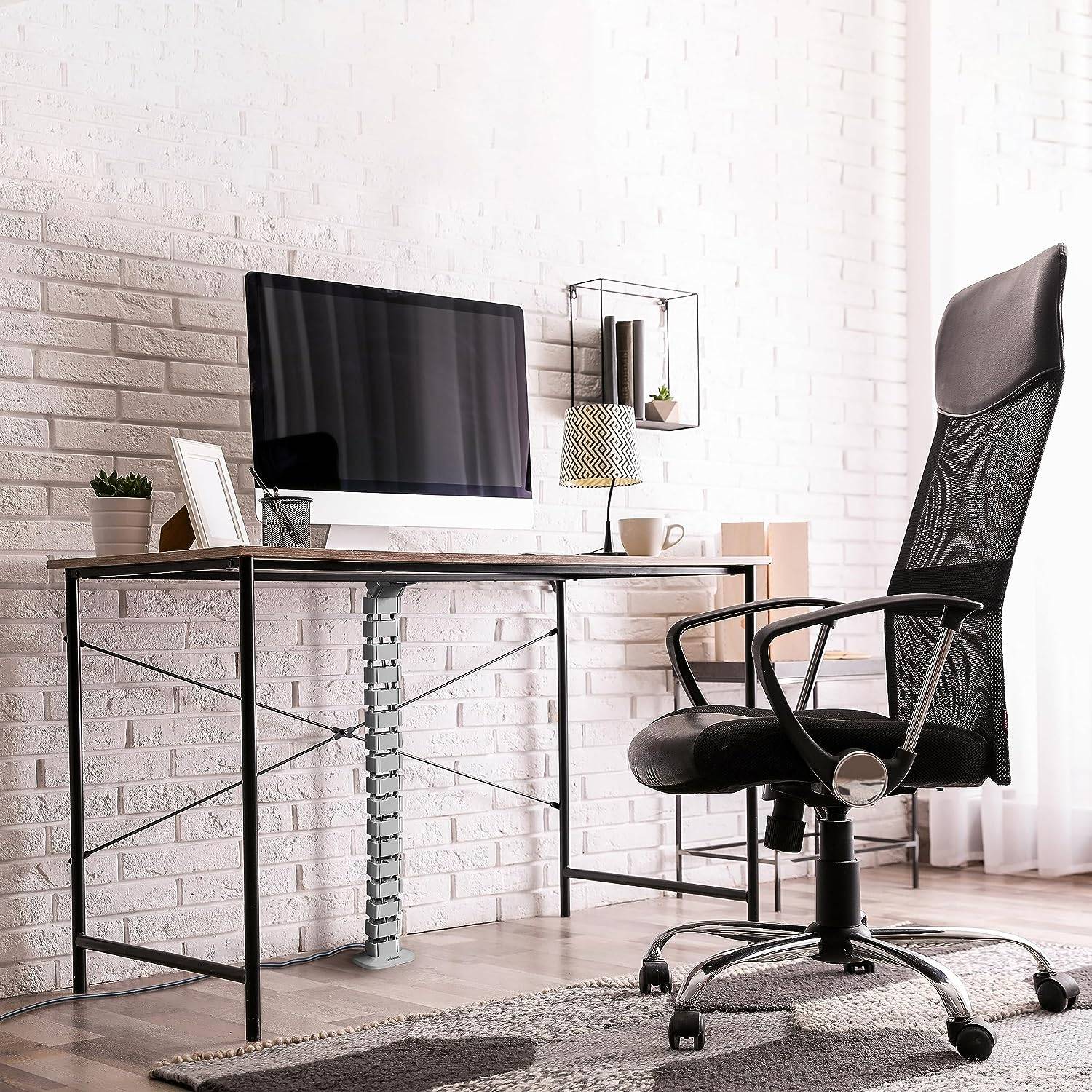 Duronic CM1DM SR Kabelkanal Schreibtisch Kabelmanagement 1,3m flexibel Büro-1