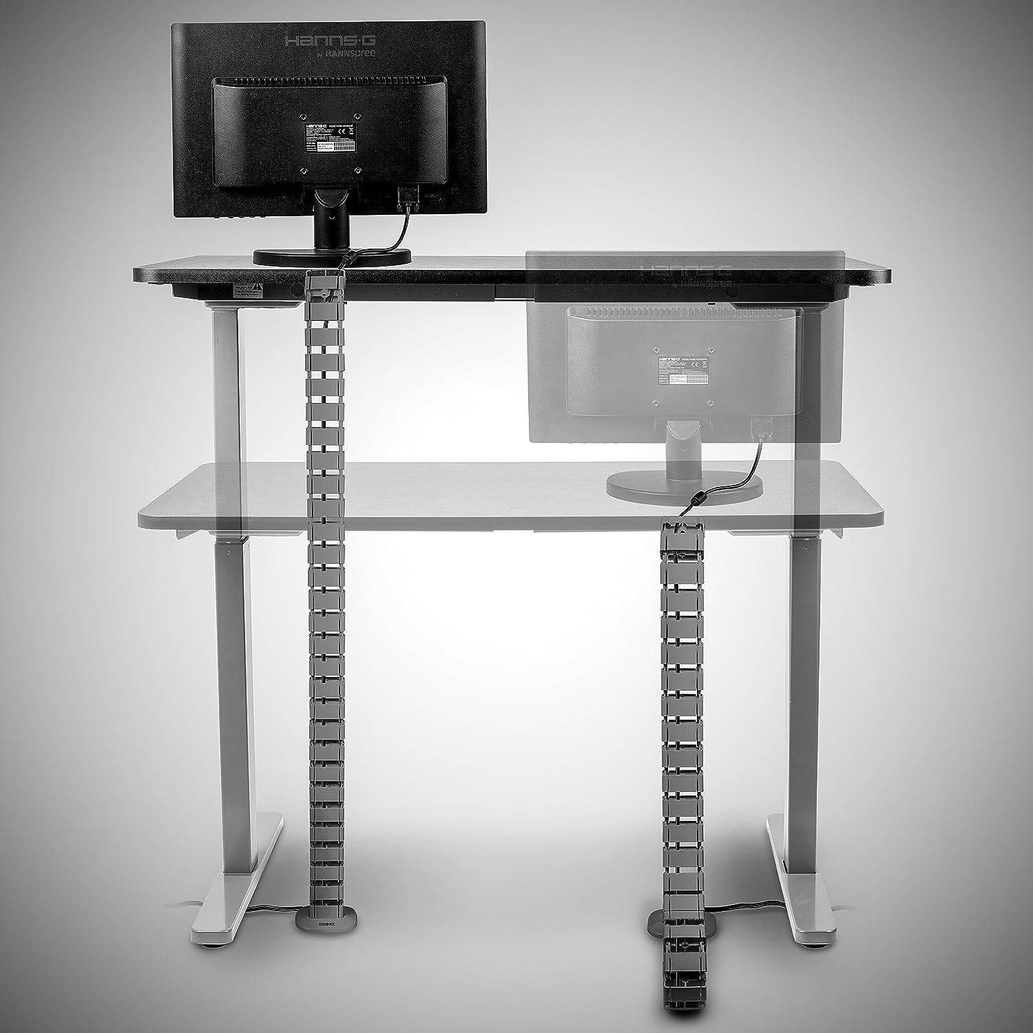 Duronic CM1DM SR Kabelkanal Schreibtisch Kabelmanagement 1,3m flexibel Büro-2