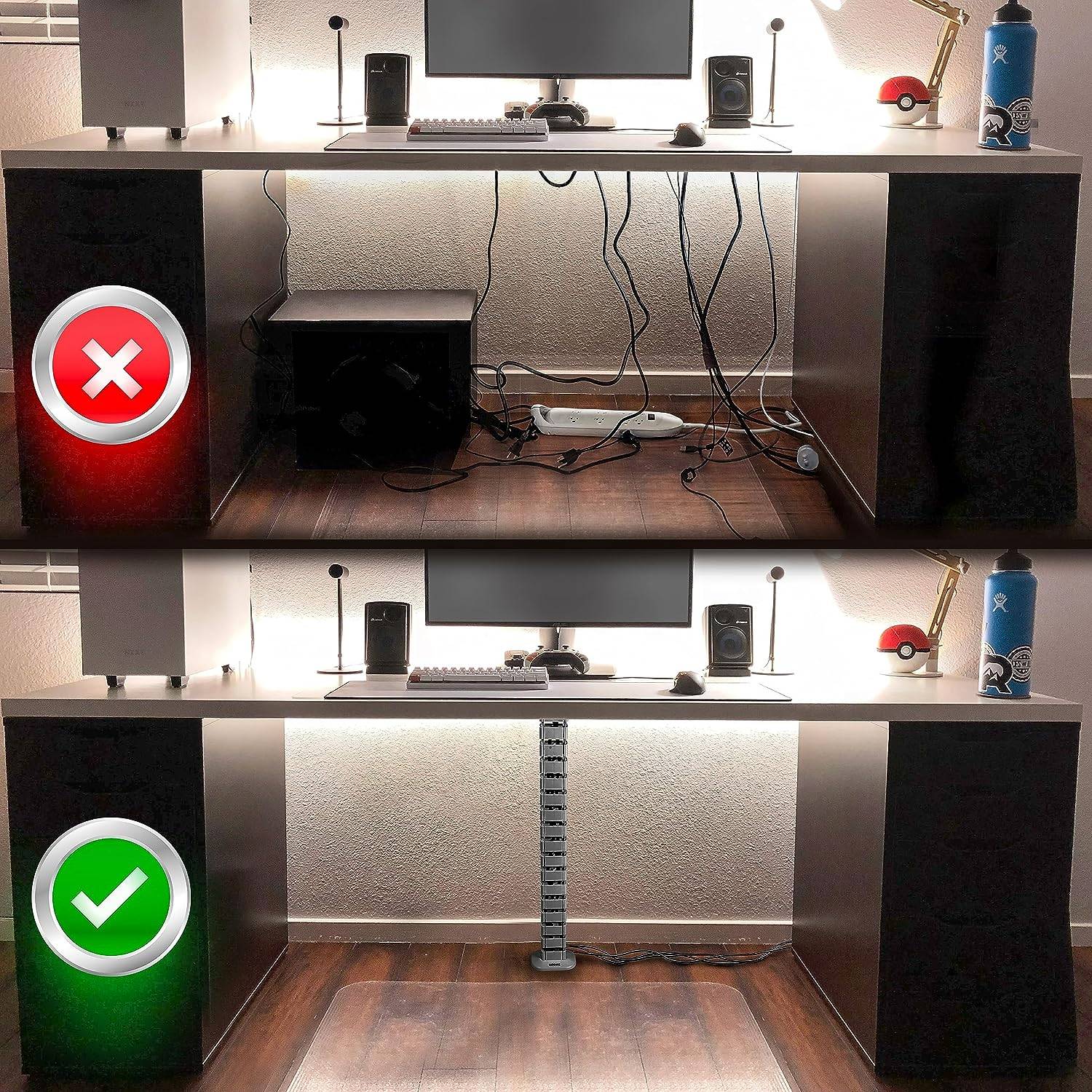 Symbolbild für Duronic CM1DM SR Kabelkanal Schreibtisch Kabelmanagement 1,3m flexibel Büro