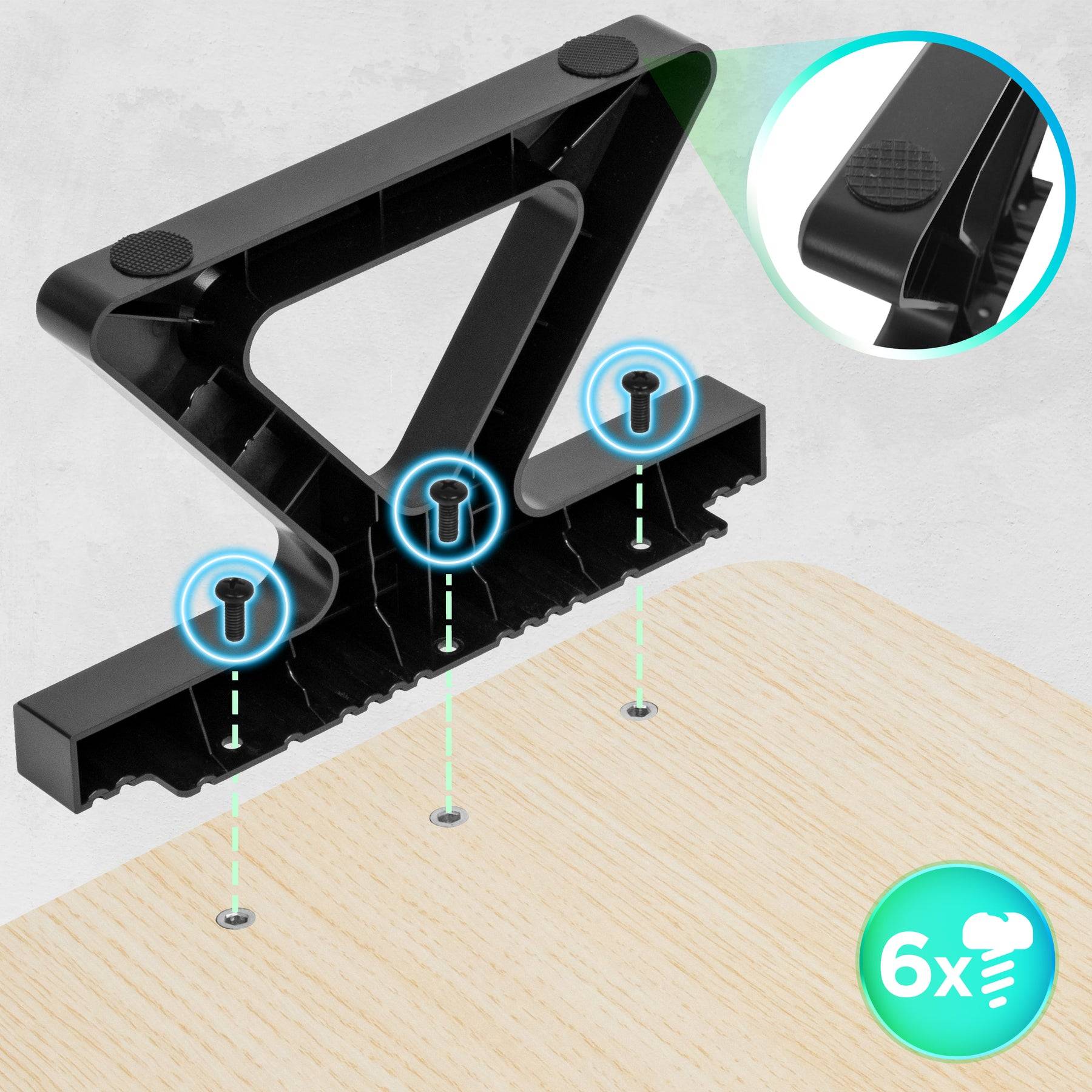 Duronic DM06-2 NL Monitorständer, Schreibtischaufsatz Erhöhung Bildschirmständer-6