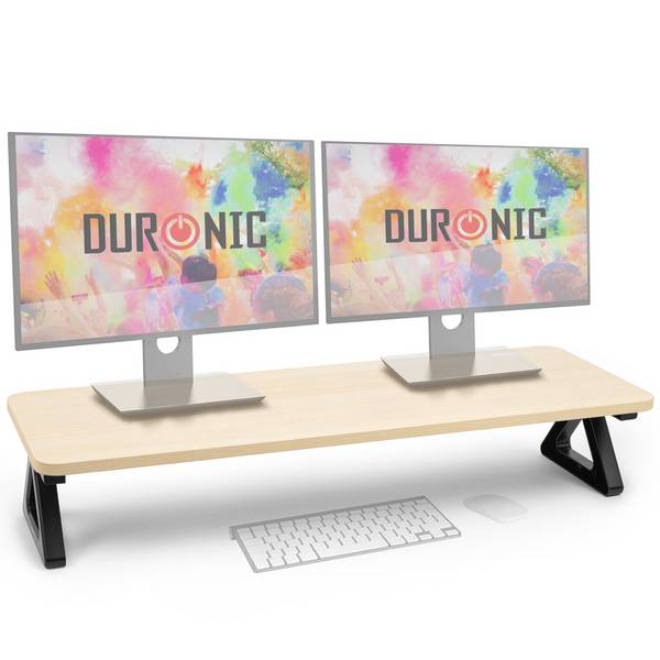Duronic DM06-2 NL Monitorständer, Schreibtischaufsatz Erhöhung Bildschirmständer