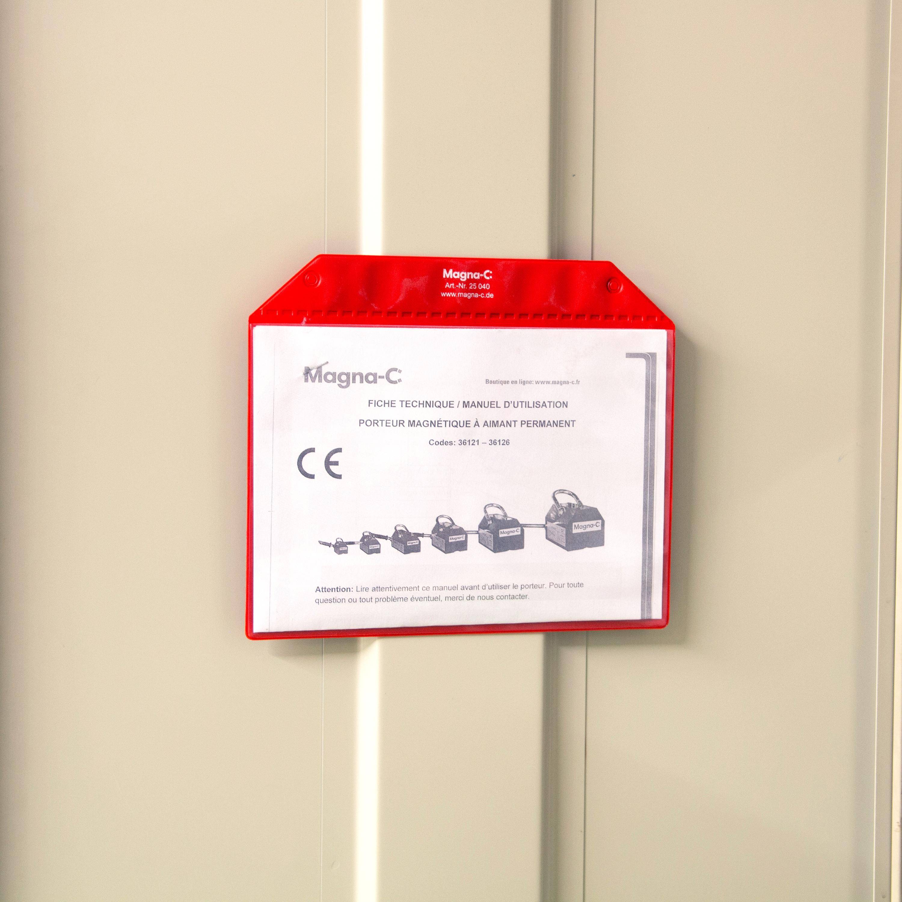 Magna-C Magnettasche 217x155mm mit Magnetband für DIN A5-4