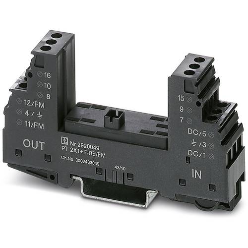 Phoenix Contact 2920036 PT 2X1-BE/FM Überspannungsschutz-Sockel 10er Set Überspannungsschutz für: Verteilerschrank 10 St...