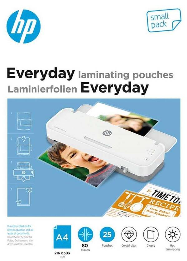 HP Inc. HP Laminierfolien glänzend 80 mikron A4 9153