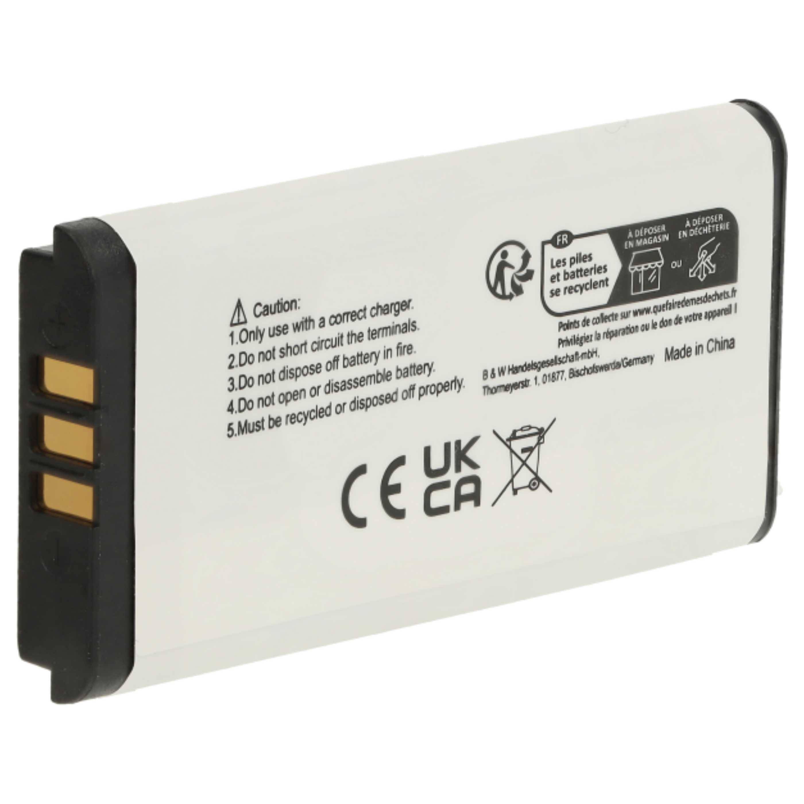 vhbw 2x Akku kompatibel mit Nintendo NDSi | DSi Spielekonsole (840 mAh, 3,7 V, Li-Ion)-1