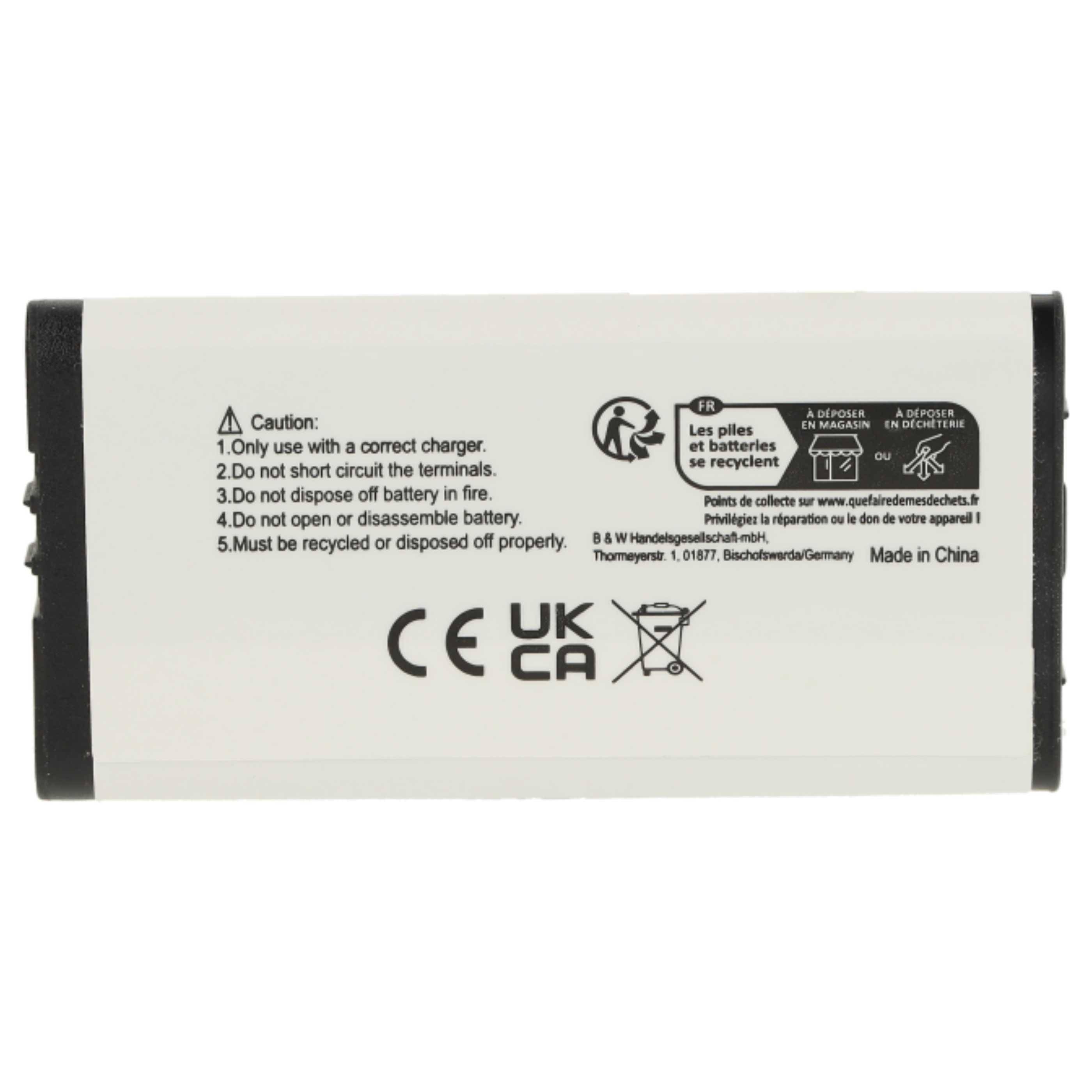 vhbw 2x Akku kompatibel mit Nintendo NDSi | DSi Spielekonsole (840 mAh, 3,7 V, Li-Ion)-2