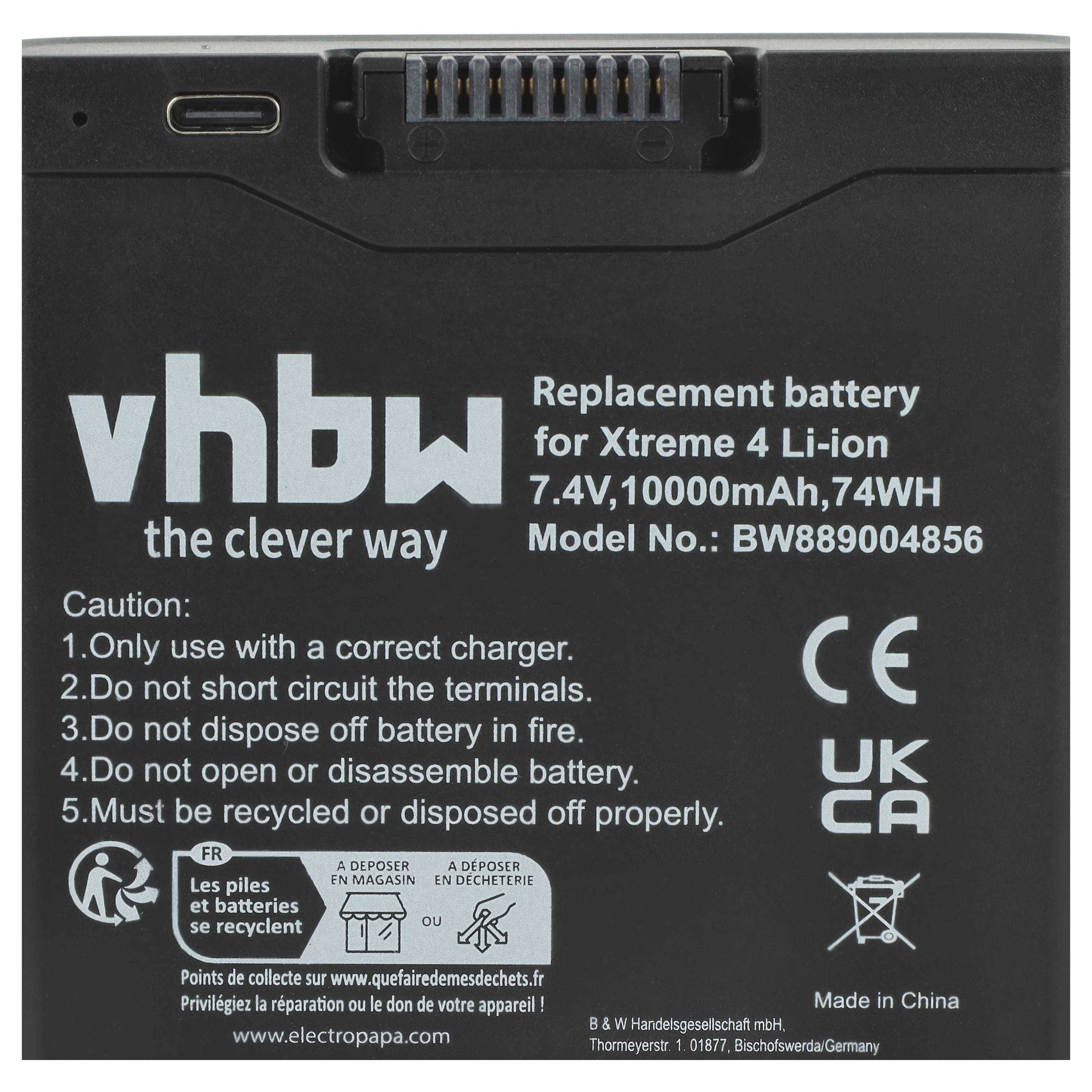 vhbw Akku kompatibel mit JBL PartyBox Club 320 | Stage 320 Lautsprecher Boxen Speaker (10000 mAh, 7,4 V, Li-Ion)-1