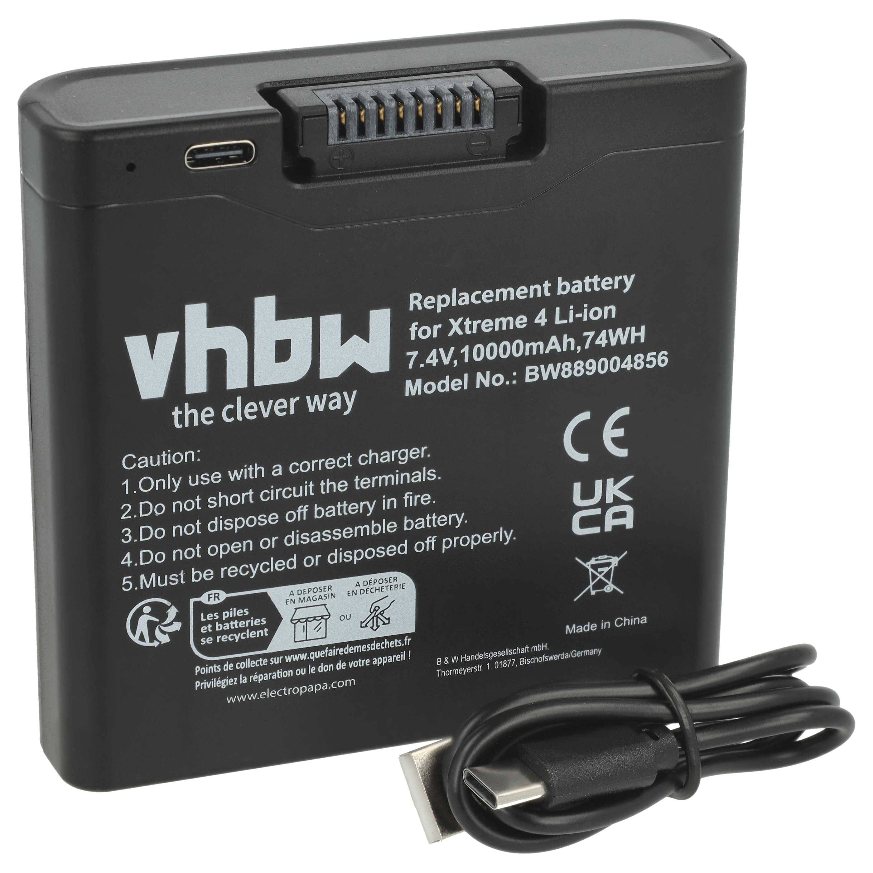 vhbw Akku kompatibel mit JBL PartyBox Club 320 | Stage 320 Lautsprecher Boxen Speaker (10000 mAh, 7,4 V, Li-Ion)-0