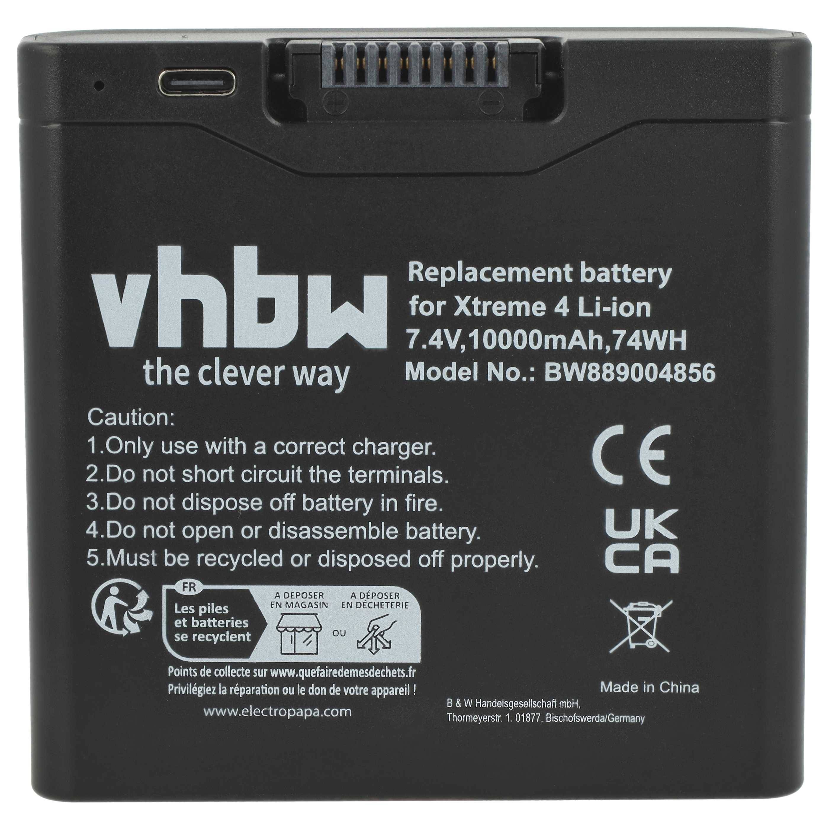 vhbw Akku kompatibel mit JBL PartyBox Club 320 | Stage 320 Lautsprecher Boxen Speaker (10000 mAh, 7,4 V, Li-Ion)-2