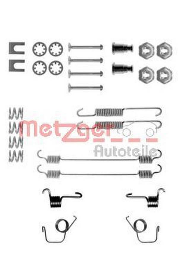Zubehörsatz Bremsbacken METZGER IAM-Expertise passend für u.a. PEUGEOT 205