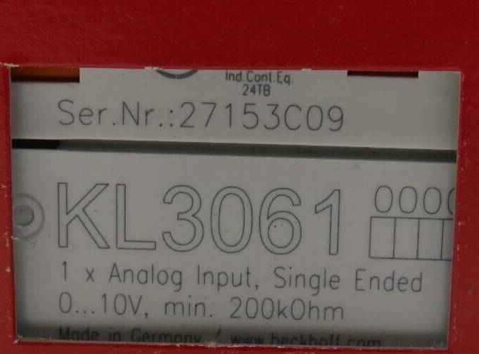 Beckhoff KL3061, Busklemme, 1-Kanal-Analog-Eingang, Spannung, 0…10 V, 12 Bit, single-ended-1