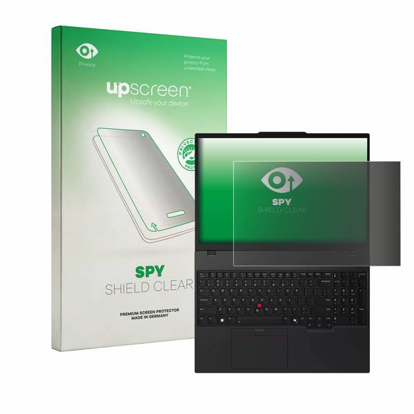 upscreen Blickschutzfolie für Lenovo ThinkPad T16 Gen 4 Anti-Spy Privacy Blaulichtschutz Sichtschutzfolie