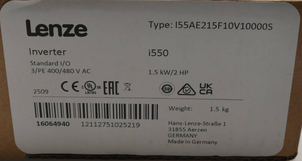 Lenze Frequenzumrichter i550-C I55AE215F10V10000S-2