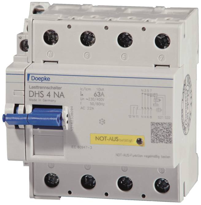 Doepke Lasttrennschalter DHS 4-063 NA kompakt 63A 4 S 09900009 Install.Baumaterial-0