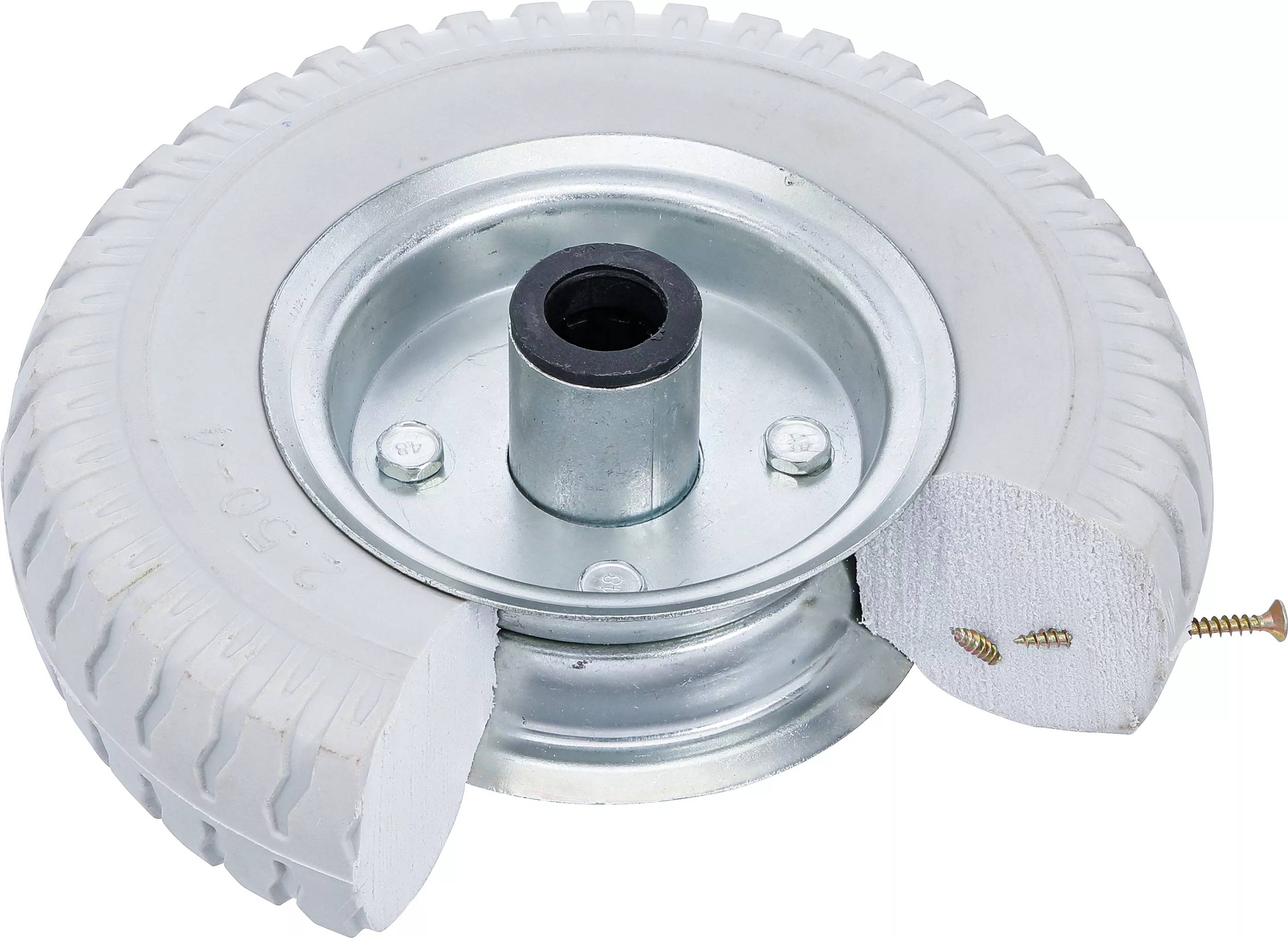Rad für Sackkarren / Bollerwagen PU, grau 220 mm-1