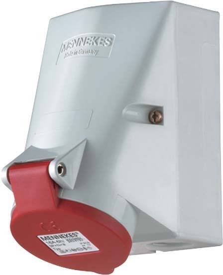 Mennekes Wanddose TwinCONTACT 16A,4p,6h,400V,IP44 418-0