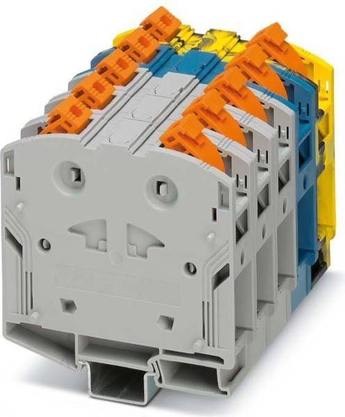 Phoenix Contact Klemmenblock 25-95qmm, grau/blau PTPOWER 95-3L/N