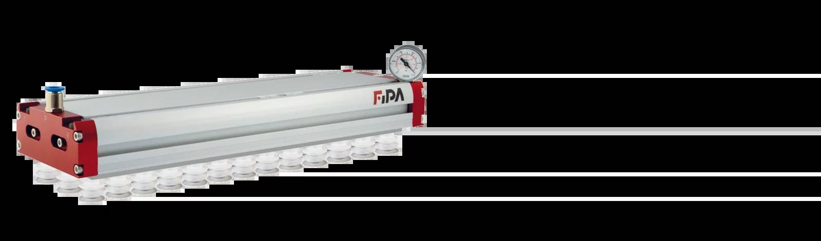 FIPA FSG.VG130.1126.5C02C6, Flächengreifer FSG 1126 mm mit internen Ejektoren Kugelventile, Sauger Ø20 SI-0