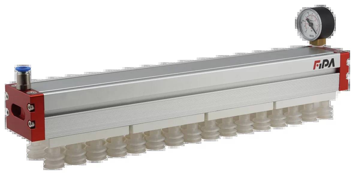 FIPA FSG.VG60.816.3C20C2, Flächengreifer FSG 816 x 60 mm mit int. Ejektoren Kugelventile, Sauger Ø20 SI-0