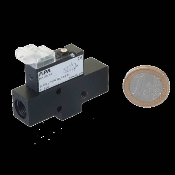 FIPA EBA.08H.2-A, Basis-Ejektor mit Abblas-Boost-Funktion Saugleistung 25 Nl/min, Vakuum 85%