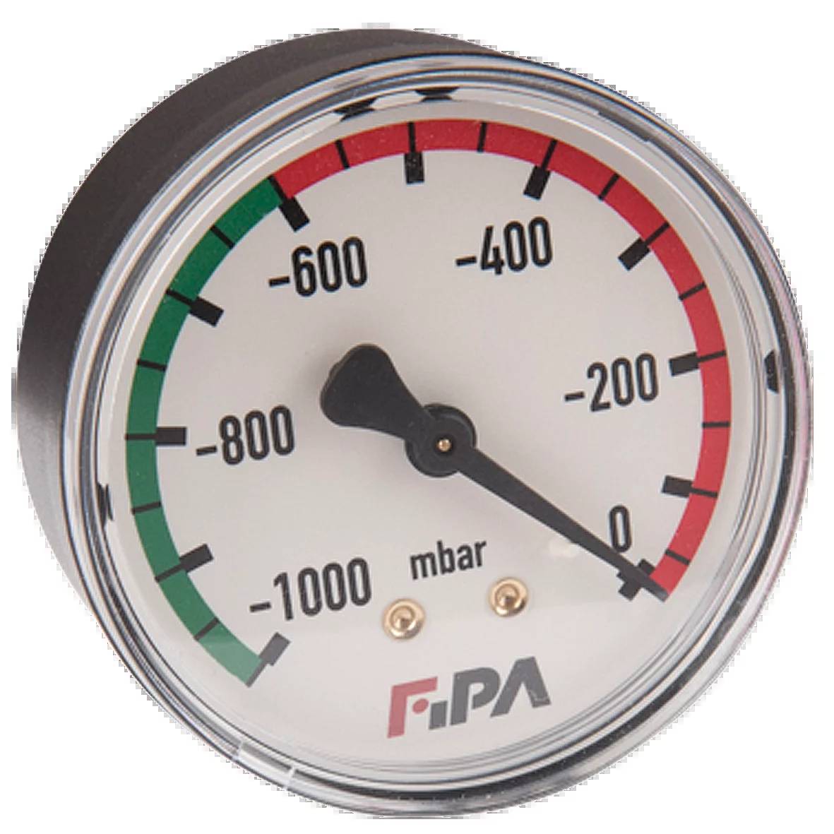 FIPA 91.003, Vakuum-Meter Ø 63 mm, G1/4-AG (hinten) Gehäuse: Kunststoff schwarz-0