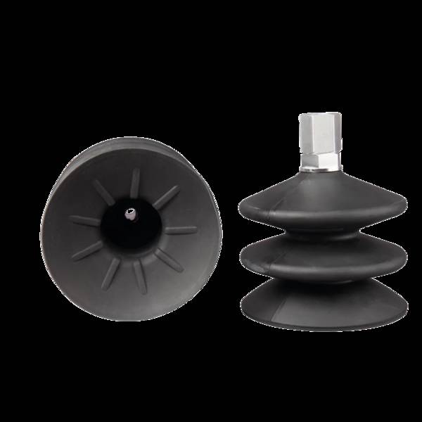 FIPA 20.088.124.1, Balgensauger Ø 88 mm (2,5 Balgen) NBR schwarz