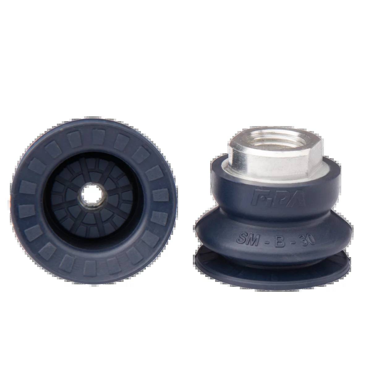 FIPA 22.030.172.1, Balgensauger Ø 32 mm (1,5 Balgen) NBR blau, mit Anschluss G1/4-IG-0