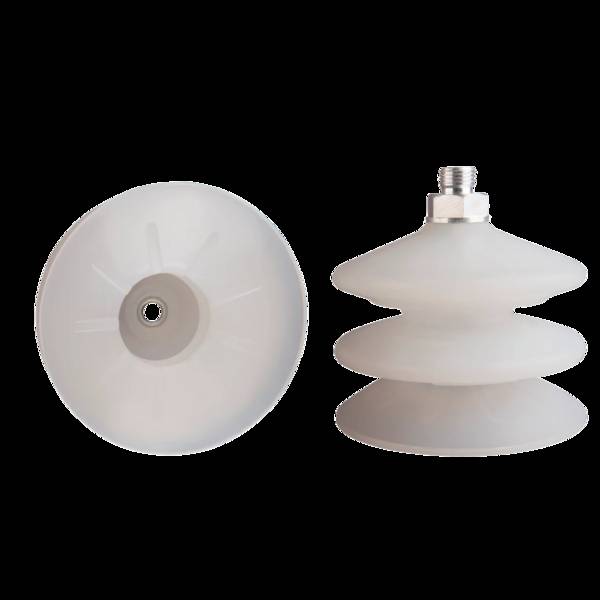 FIPA 20.088.123.2, Balgensauger Ø 88 mm (2,5 Balgen) Silikon transparent