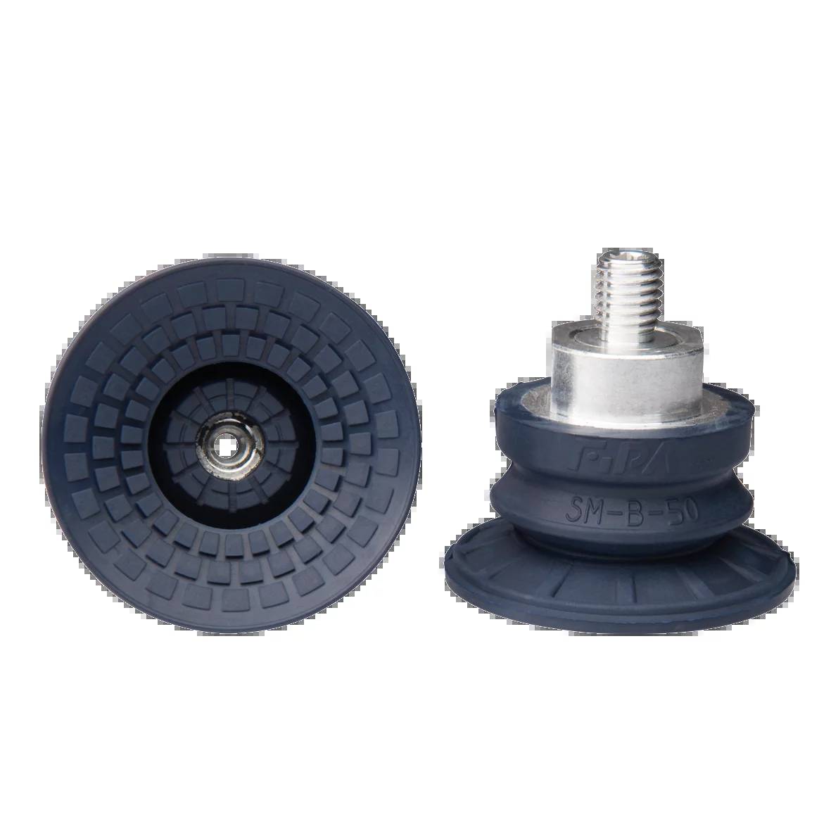 FIPA 22.050.186.1, Balgensauger Ø 52 mm (1,5 Balgen) NBR blau, mit Anschluss M10-AG-0