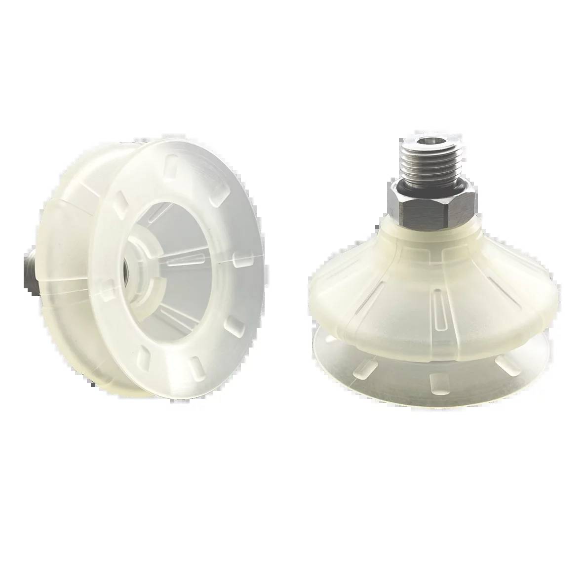 FIPA 22.054.350.18, Balgensauger Ø 54 mm (1,5 Balgen) TPU transparent, mit Anschluss G1/4-AG-0