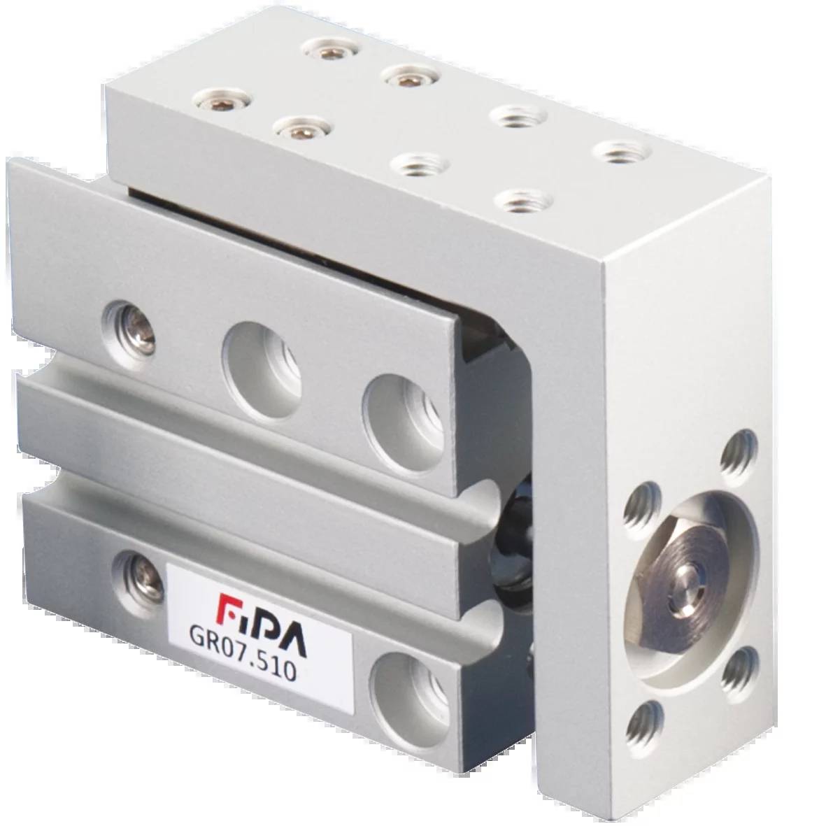 FIPA GR07.510-10, Führungsschlitten, Kolbendurchmesser 10 mm extra schmale Bauform Doppeltwirkend Hub 10 mm-0