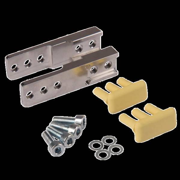 FIPA GR04.122-20-4, Greifbackensatz für 2 Finger Parallelgreifer 1.4305, HNBR gummiert, Länge 57 mm