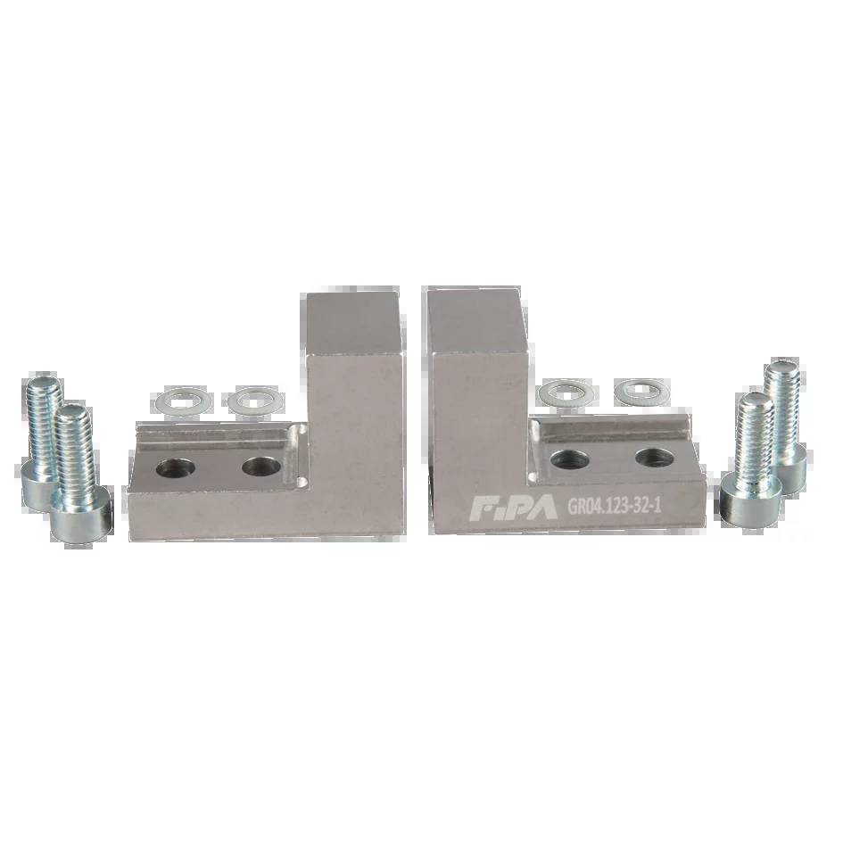 FIPA GR04.123-32-1, Grundbacken für Winkelgreifer Länge 44 mm, Breite 33 mm, Aluminium-0