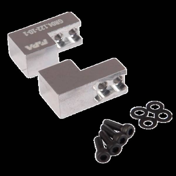 FIPA GR04.122-10-1, Greifbackensatz für 2 Finger Parallelgreifer Aluminium, Länge 25 mm