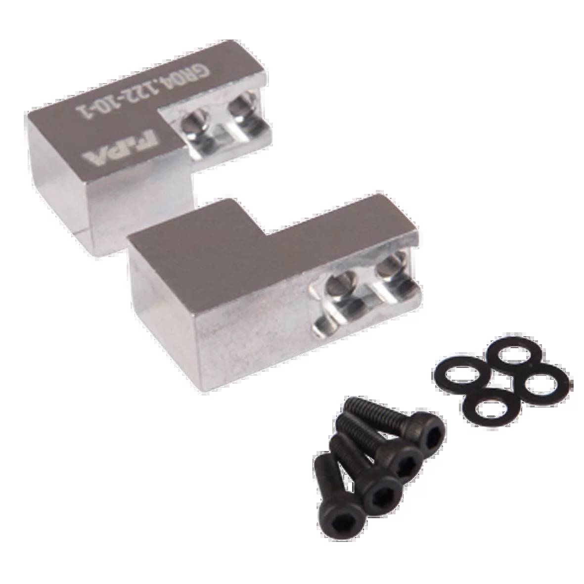 FIPA GR04.122-10-1, Greifbackensatz für 2 Finger Parallelgreifer Aluminium, Länge 25 mm-0