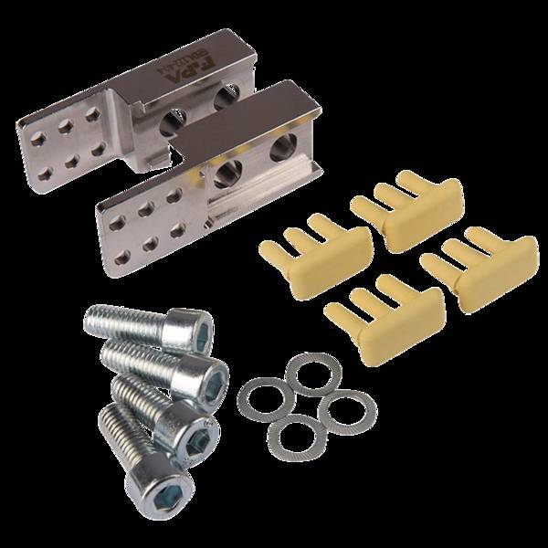 FIPA GR04.122-40-4, Grundbackensatz für 2 Finger Parallelgreifer 1.4305, HNBR gummiert, Länge 64 mm