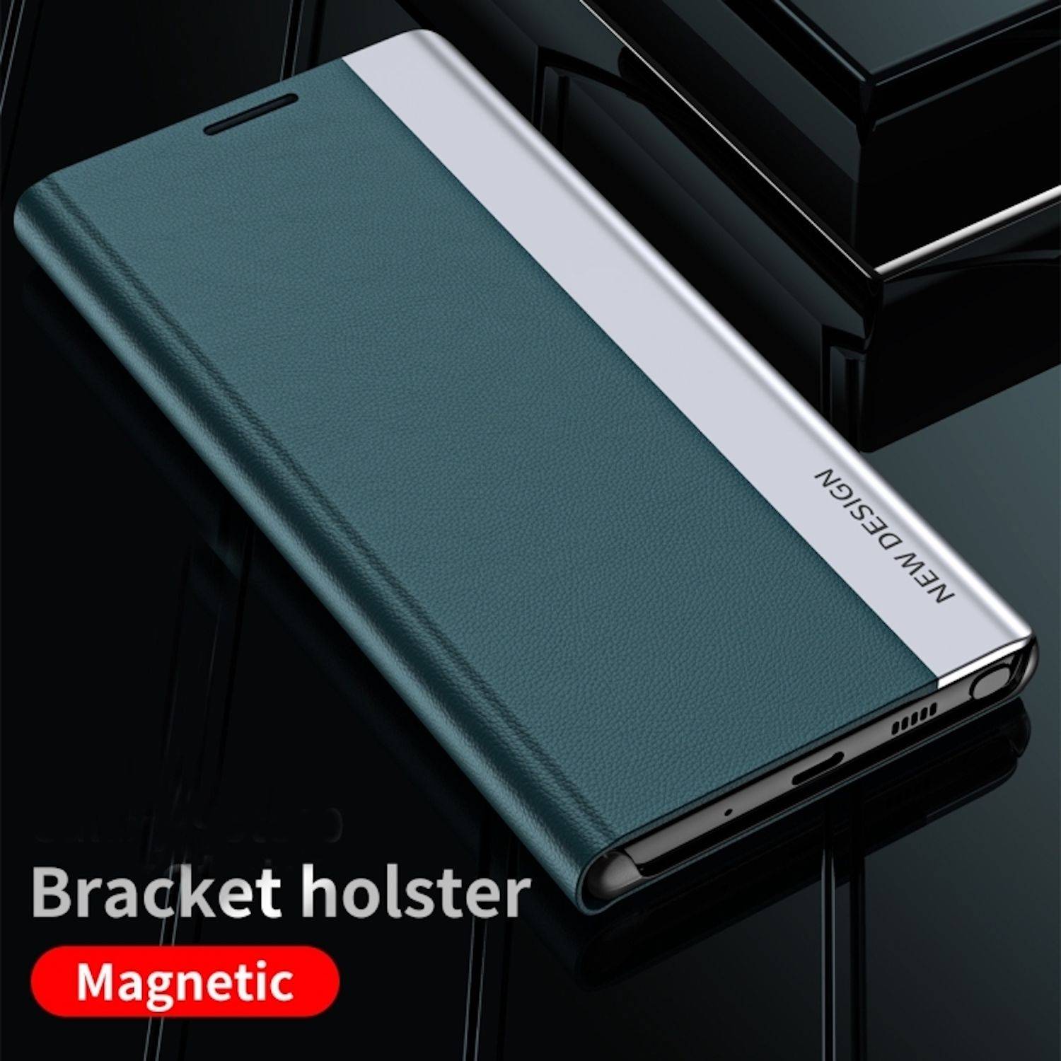 Handyhülle für Apple iPhone 17e / 16e Flip Kunstleder Schutz Cover Hülle Schwarz-1