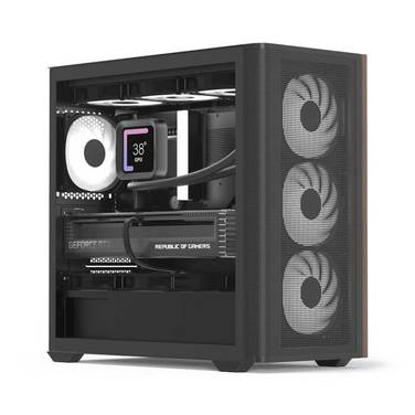 AEROCOOL ADVANCED TECHNOLOGIES Geh Mini D301A-G-BK-v2 B/Wood/Micro-ATX - Midi/Minitower - ATX