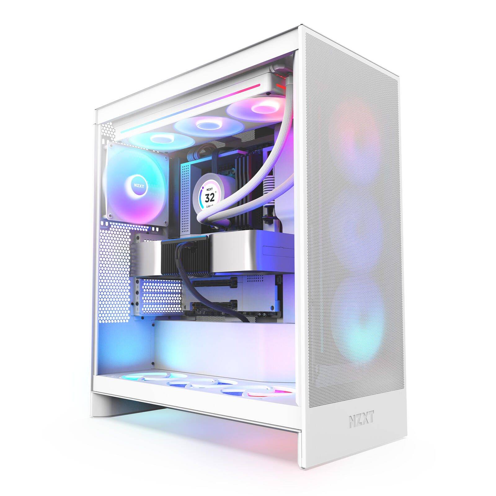 NZXT H series H7 Flow - Mid tower - ATX - Seitenteil mit Fenster (gehärtetes Glas)-0